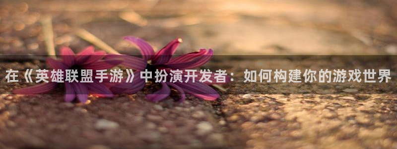 28大神下载苹果：在《英雄联盟手游》中扮演开发者：如何构建你